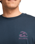 The Billabong Mens Adventure Division Scribbly T-Shirt in Navy
