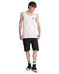 The Billabong Mens Crayon Wave Vest in White