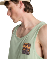 The Billabong Mens Stamp Vest in Vintage Green