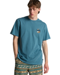 The Billabong Mens Adventure Division Rockies T-Shirt in Vintage Blue