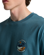 The Billabong Mens Adventure Division Rockies T-Shirt in Vintage Blue