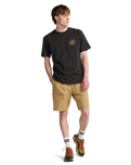 The Billabong Mens Adventure Division Rockies T-Shirt in Washed Black