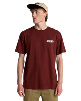 The Billabong Mens Orbit Arch T-Shirt in Burnt Red