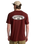 The Billabong Mens Orbit Arch T-Shirt in Burnt Red