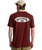 The Billabong Mens Orbit Arch T-Shirt in Burnt Red