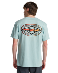 The Billabong Mens Diamond Vision T-Shirt in Dusty Blue