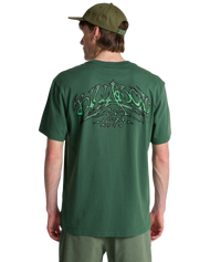 The Billabong Mens Re Issue T-Shirt in Emerald Green