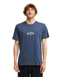 The Billabong Mens Arch Diamond T-Shirt in Ombre Blue