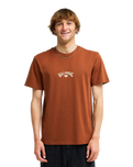 The Billabong Mens Arch Diamond T-Shirt in Tortoise Shell