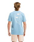 The Billabong Mens Droppin T-Shirt in Blue Fog