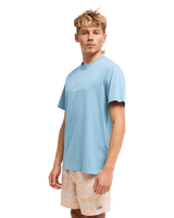 The Billabong Mens Droppin T-Shirt in Blue Fog