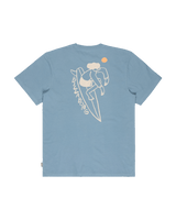The Billabong Mens Droppin T-Shirt in Blue Fog