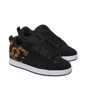 The DC Shoes Womens Court Graffik Shoes in Cheetah & Black