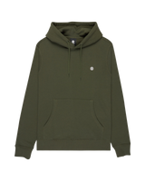 Icon Embroidered Hoodie in Forest Night