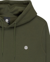 Icon Embroidered Hoodie in Forest Night