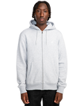The Element Mens Cornell Classic Zip Hoodie in Mid Grey Heather