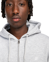The Element Mens Cornell Classic Zip Hoodie in Mid Grey Heather