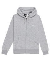 The Element Mens Cornell Classic Zip Hoodie in Mid Grey Heather