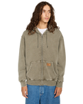 Cargo Zip Hoodie in Forest Night