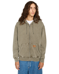 Cargo Zip Hoodie in Forest Night