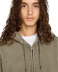 Cargo Zip Hoodie in Forest Night