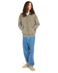 Cargo Zip Hoodie in Forest Night