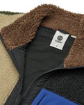 The Element Mens Oak Sherpa Jacket in Multi