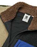 The Element Mens Oak Sherpa Jacket in Multi