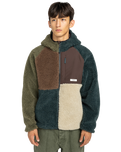 Wolfe Sherpa Reversible Fleece Jacket in Multicolour