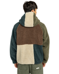 Wolfe Sherpa Reversible Fleece Jacket in Multicolour