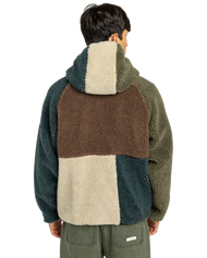 Wolfe Sherpa Reversible Fleece Jacket in Multicolour