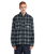 The Element Mens Fuzzy Check Jacket in Brushed Plaid Dark Slate