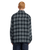 The Element Mens Fuzzy Check Jacket in Brushed Plaid Dark Slate