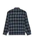 The Element Mens Fuzzy Check Jacket in Brushed Plaid Dark Slate