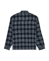 The Element Mens Fuzzy Check Jacket in Brushed Plaid Dark Slate