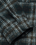 The Element Mens Fuzzy Check Jacket in Brushed Plaid Dark Slate