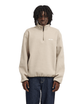 The Element Mens Sefton 1/4 Zip Fleece Jacket in Oatmeal Heather