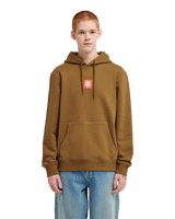 The Element Mens Square Hoodie in Sepia
