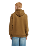 The Element Mens Square Hoodie in Sepia