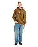 The Element Mens Square Hoodie in Sepia