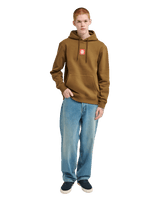 The Element Mens Square Hoodie in Sepia