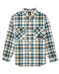 The Element Mens Hueco Classic Flannel Shirt in Chestnut & Mineral