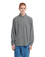 The Element Mens Button Down Regular Flannel Shirt in Gingham Checks