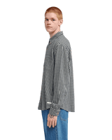 The Element Mens Button Down Regular Flannel Shirt in Gingham Checks