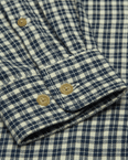 The Element Mens Button Down Regular Flannel Shirt in Gingham Checks
