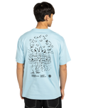 Motion Tree T-Shirt in Forget Me Not