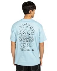 Motion Tree T-Shirt in Forget Me Not