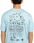 Motion Tree T-Shirt in Forget Me Not