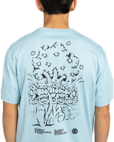 Motion Tree T-Shirt in Forget Me Not