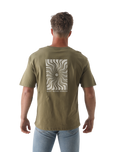 The Salt Water Seeker Mens Kaleidoscope T-Shirt in Faded Khaki